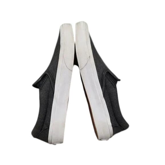 Vans Shoes Womens 7 Sneaker Classic Slip On Herringbone Skate Casual Active Gray - Picture 12 of 14